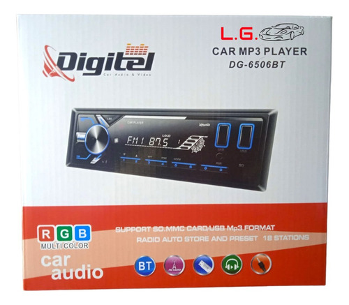 Autoradio Digitel Modelo Nuevo Car Mp3 Player