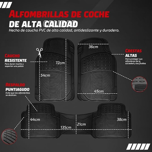 Tapetes 3 Pzas Rayas Vw Jetta A4 Trendline 2007