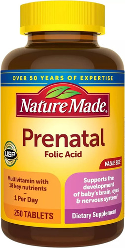 Multivitamimicos Prenatal- Acid Folico- 250 Tablets