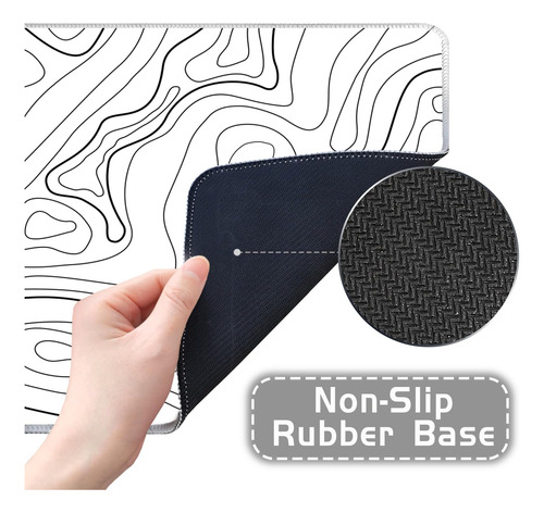 Almohadilla De Ratón De Juego Topográfico, Mousepad Xl Exten