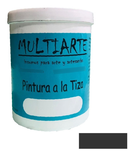 Pintura A La Tiza Chalk Paint Multiarte Carbón 1000ml