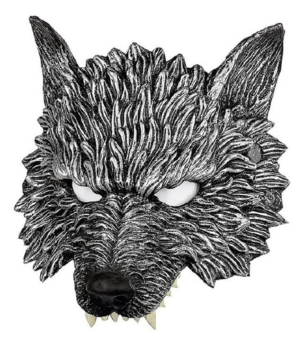 Navidad Máscara De Lobo De Halloween Media Cara Máscara