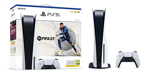 PlayStation 5 825GB + FIFA 23 Bundle cor branco e preto Sony bivolt
