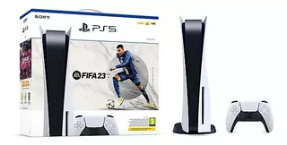 Sony PlayStation 5 825GB FIFA 23 Bundle color blanco y negro
