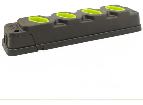 Tomada Em Barra 4 Tomadas 10a/20a Bivolt Três Pinos Robust Cor Preto