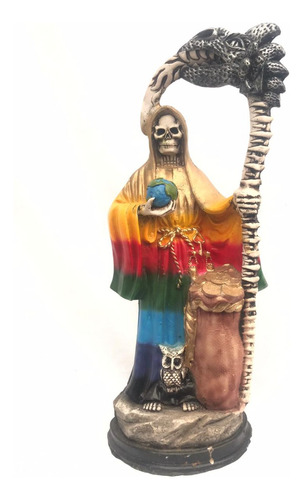 Figura Decorativa Santa Muerte 7 Potencias Curada  42cm