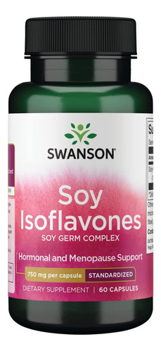 Isoflavones De Soya 750 Mg 60 Capsulas Swanson