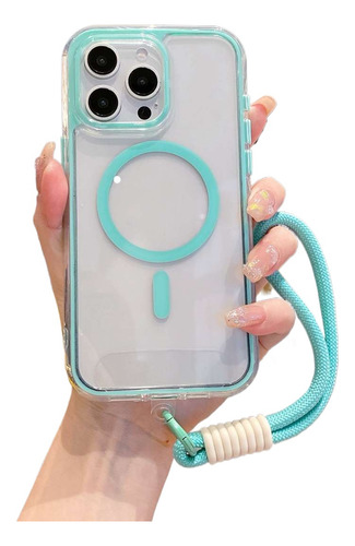 Funda Magsafe Clásica Con Cuerda De Mano Para iPhone 11, 12, 13, 14, 15, 16, 17 Pro Max, 14plus, 15plus, 16plus, A Prueba De Golpes