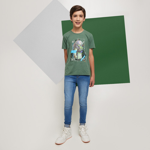 Camiseta Niño Ostu M/c Verde Algodón 80090127-76488