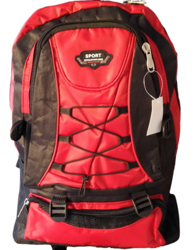 Mochila Masculina Sport  Impermeável Escolar Vermelha 40litr