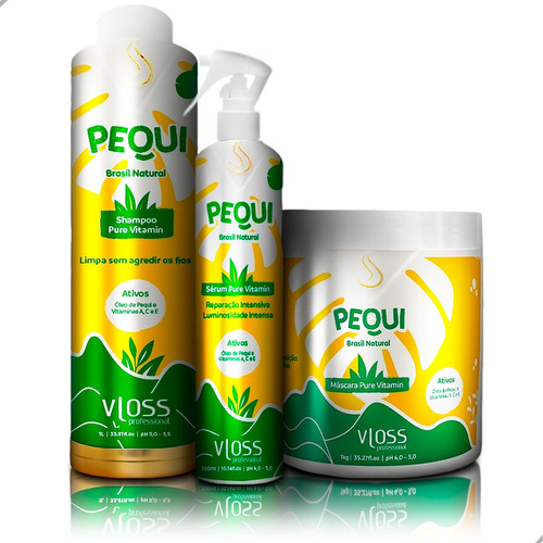 Kit Pequi, Nutrição E Brilho Com Óleo De Pequi