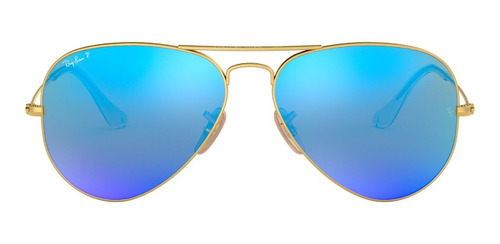 Lentes De Sol Aviator Azul Polarizados Ray-ban Rb30251124l