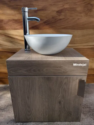 Kit De Ba o Gabinete Mueble monomando ovalin Lavabo