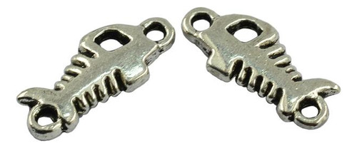 100pcs De Colgante Filigrana De Plata Forma Forma Forma De