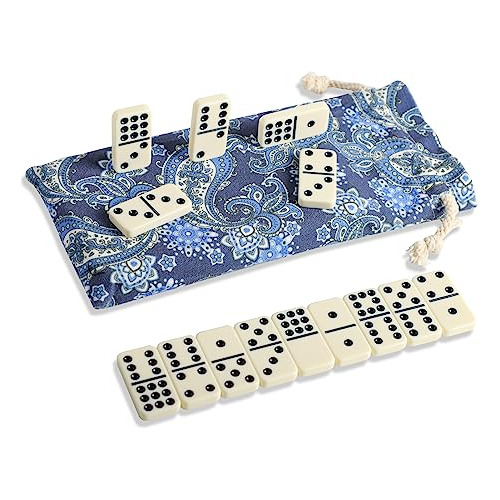 Gustaria Dominoes Set Para Adultos, Doble 9 Dominoes Juegos