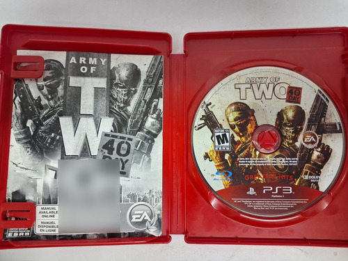Army Of Two The 40th Day Ps3 Mídia Física Completo C/ Manual (Usado)