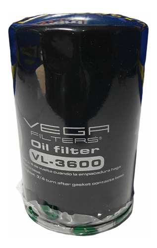 Filtro De Aceite Vega Vl-3600 Ford Fiesta Escape Ranger Focu