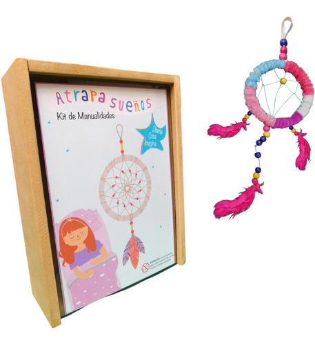 Imagen 7 de 10 de Kit Artesania Atrapasueños Juego Didactico Manualidades Niño