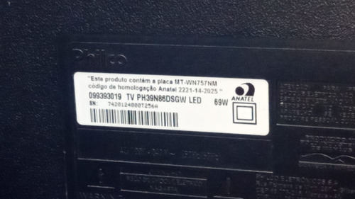 Tv Philco De 39 Polegadas Com Garantia-110/220volts