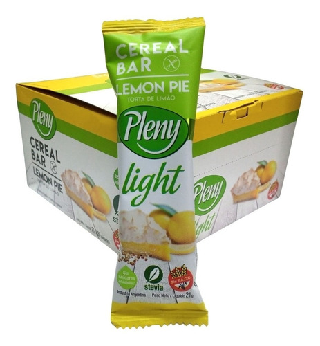 Barritas De Cereal Light Sin Tacc Lemon Pie Pleny Caja X 20