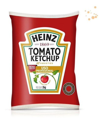 Ketchup Heinz 2,0kg Bag Saco