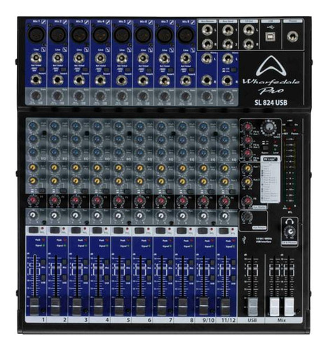 Sl 824 Usb Bk Mixer Analogo Wharfedale