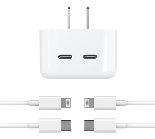 Cargador Rapido Para iPhone 13 14 Adaptador Corriente Puerto