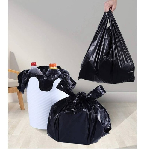 Imagen 3 de 6 de Bolsa Plástica Grande Tipo Camiseta - 70x90 - 100 Unidades