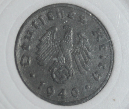 Moneda Alemania Nazi Reichspfennig Ii Guerra Mundial 1940