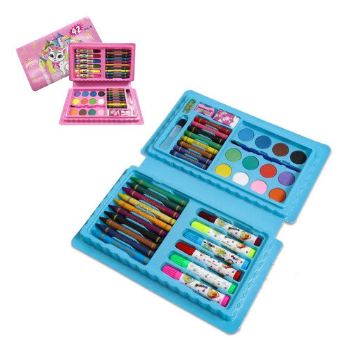 Set 42 Pcs De Dibujo Arte Y Creatividad Completo Para Niños