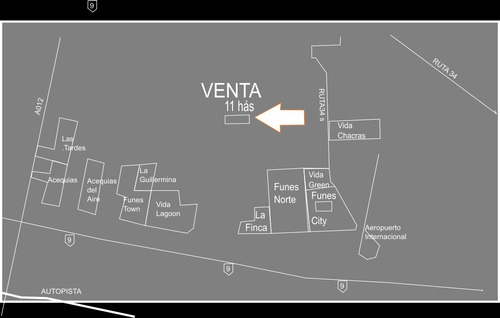 Terreno De 11 Hás A La Venta En Funes Norte