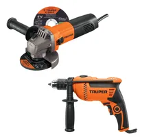 Comprar Combo Taladro Percutor 1\u002F2  600w + Amoladora Esmeril 4 1\u002F2  