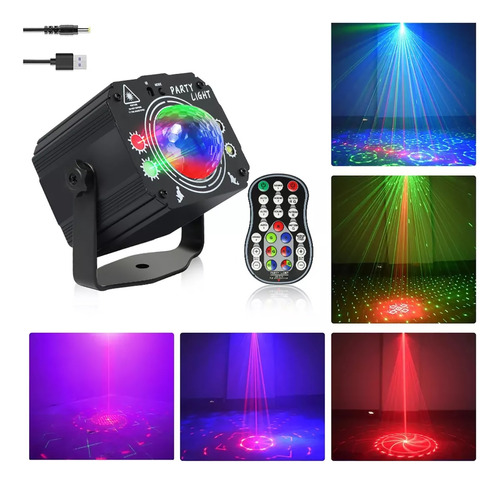 Luces Fiesta Laser Dj Recargable Estroboscopica Proyector