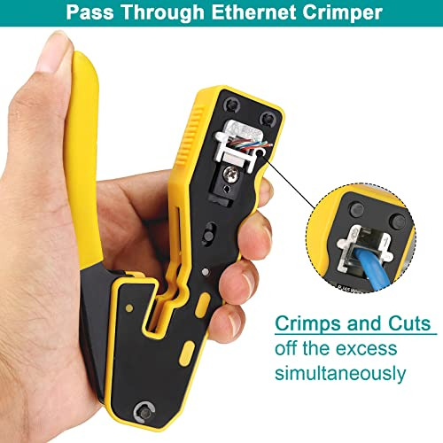 Herramienta Crimpadora Brileine Rj45, Todo En Uno
