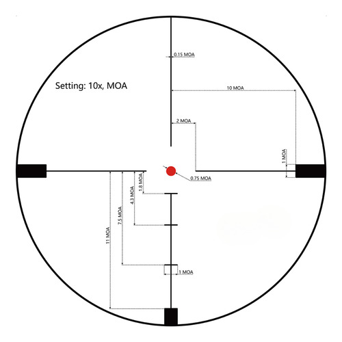 Luneta Vector Optics Hugo 3-12x44gt Sfp Purgada Nitrogênio
