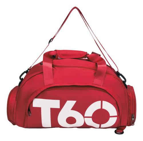 Bolsa Academia Fitness Esporte Viagem Impermeável Mochila Cor Vermelho