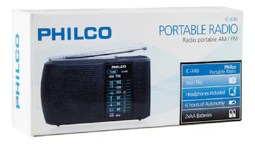 Radio Portatil Philco Icx-40 C/audifono