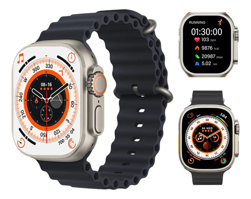 Reloj Inteligente T900 Ultra Isdewatch Smartwatch 49 Mm Para Hombre Y Mujer Compatible Con Ios Y Android Llamadas Notificaciones Deportes Sensor De Ritmo Cardiaco Plata