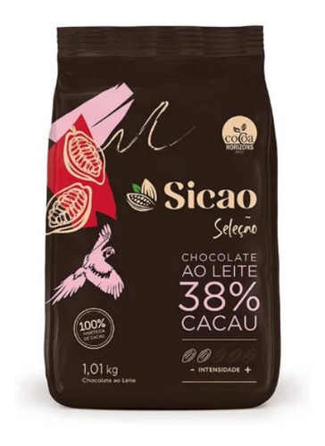 Chocolate Sicao Seleção Ao Leite 38% Cacau Em Gotas 1kg