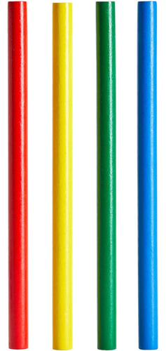 Paquete De 24 Palos De Ritmo Para Niños, Madera, 20 Cm, 4 Co