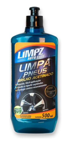 Limpa Pneus Brilho Acetinado Limpz Auto 500 Ml
