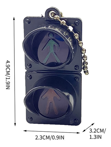 . Llavero Electrónico Con Diseño De Semáforo En Forma De X,