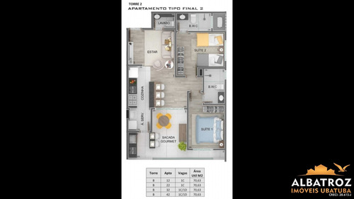 Imagem 11 de 17 de Apartamentos 02 Suítes, 450m Da Praia Do Itaguá! - Ap581