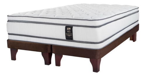 Cama Europea Chocolate Majesty Flex Super King Color Blanco