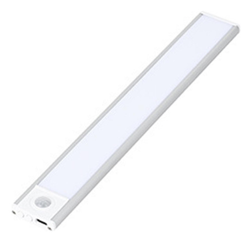 Luz De Movimiento, Usb, Luz Debajo Del Mostrador, 30cm Plata