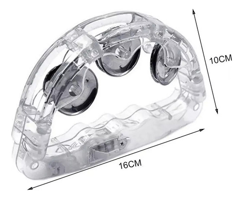 Pander De Plástico Brillante Con 4 Luces Led Para Fiestas
