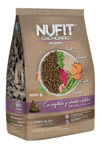 Croqueta Alimento Perro Cachorro Premium Nufit By Nupec 2 Kg