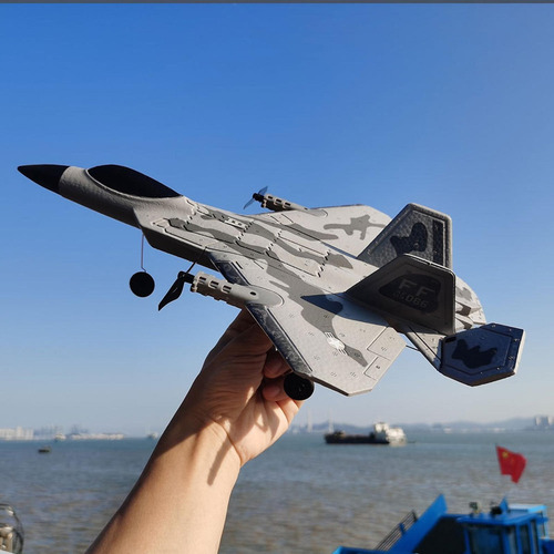 F22 Jet Fighter Control Remoto Con Luces Led Hobby Rc Jet