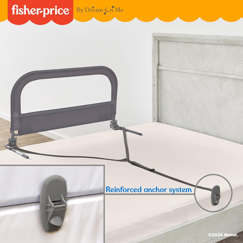 Fisher-price Little Naps - Barandilla Para Cama En Color Gri