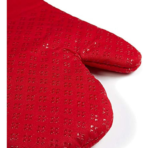 Juego De 2 Manoplas De Horno De Color Rojo Fuego Resistente